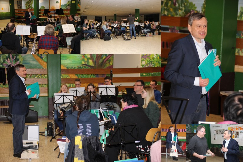 COLLAGE Probenbesuch MV Salmünster